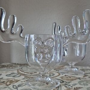 National Lampoons Christmas Vacation Moose Mug Acrylic Glasses - Set of 2 No Box